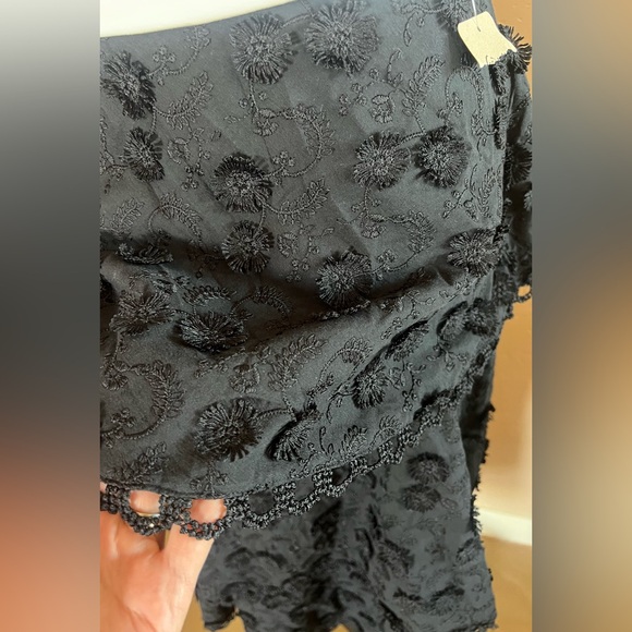 Farm Rio 3D Flower Tiered Midi Skirt - Picture 8 of 12